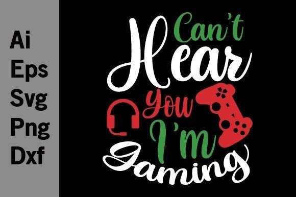 Can’t Hear You I’m Gaming: A Creative Vector Asset