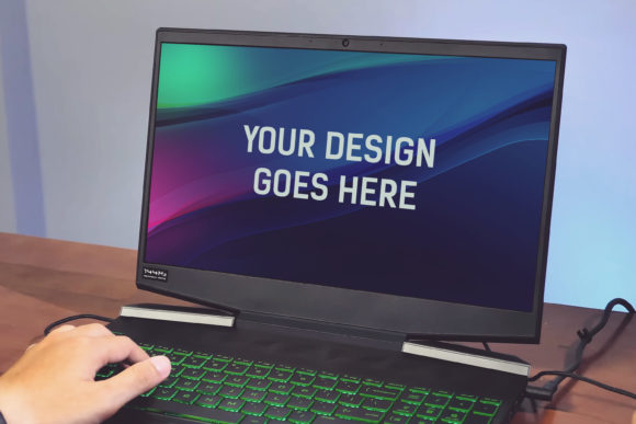 Elevate Your Gaming Brand with the HP Gaming Laptop Mockup 16