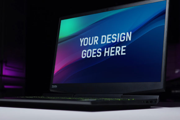 Evaluating HP Gaming Laptop Mockup 04 for Professional Design Presentations