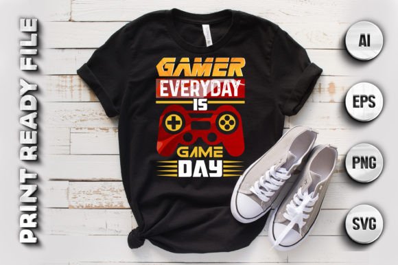 Gamer Everyday Gaming T-shirt Design: More Than Just a Graphic