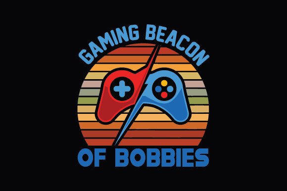 Gaming Beacon of Bobbies: A Complete T-Shirt Design Asset
