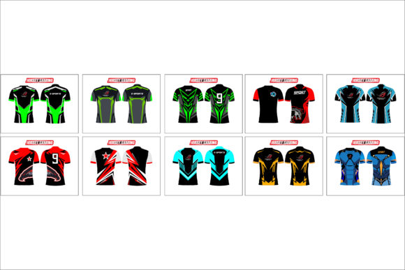 Gaming Jersey: Vector Designs for Custom Sports Uniforms