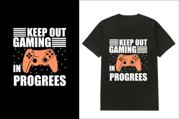 Gaming T-shirt Design 13: An Eye-Catching Canvas for Community and Merch