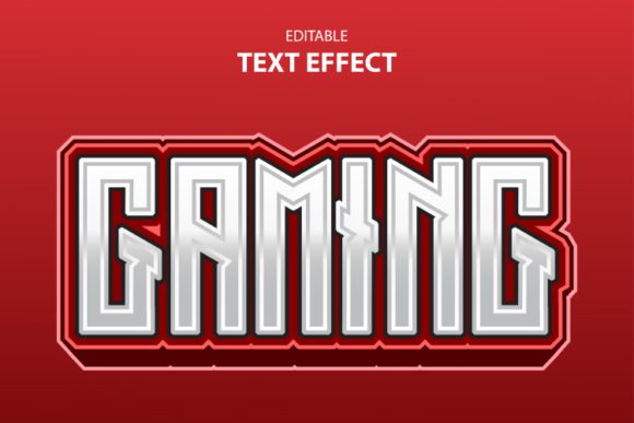 Harnessing the Impact of a Gaming Text Effect with Red Gradient