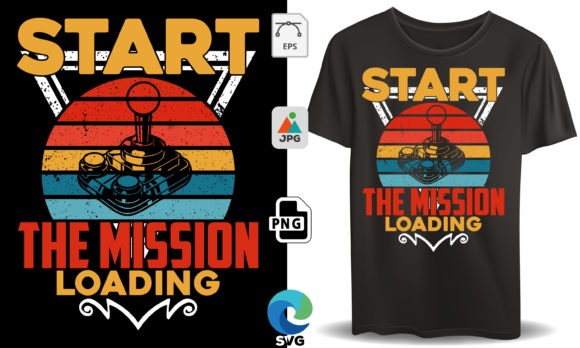 Start the Mission Loading Gaming: The Unseen Foundation of Great T-Shirt Design