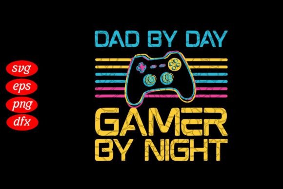 The Dad by Day Gamer by Night Gaming Dad SVG: More Than Just a T-Shirt Design