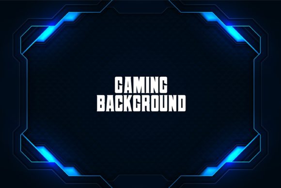 The Gaming Background Blue with Element: A Professional Asset Analysis