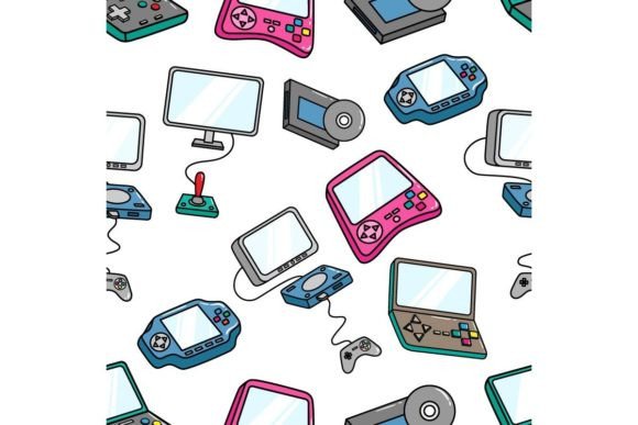 The Strategic Application of a Gaming Console Seamless Pattern