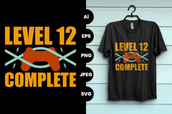 Understanding the Level 12 Complete Gaming T-shirt Design Template