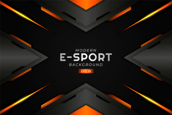 Unlocking Futuristic Impact with Modern Background Gaming E-Sport Orange
