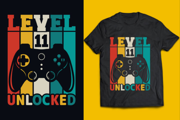 Unlocking the Fun: The Art and Craft of Level 11 Birthday Gaming T-Shirt Design