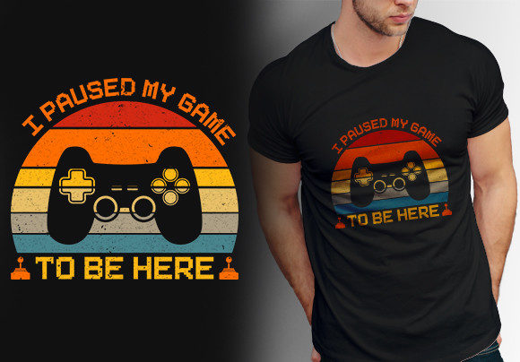 Vintage Gaming Typography for Apparel and Merchandise