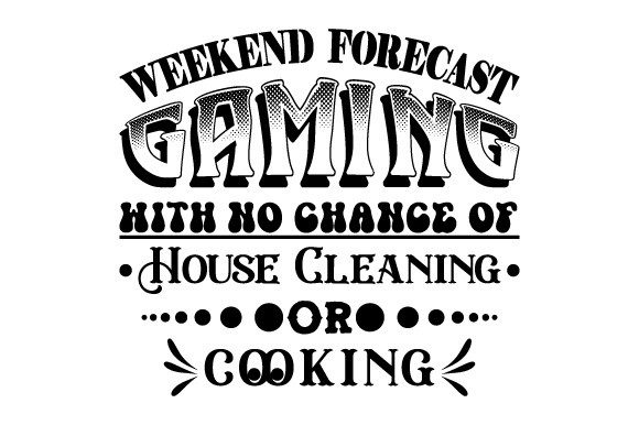 Weekend Forecast Gaming SVG EPS PNG: Your Next Display Font